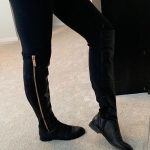 Aldo Leather Over-The-Knee Boots